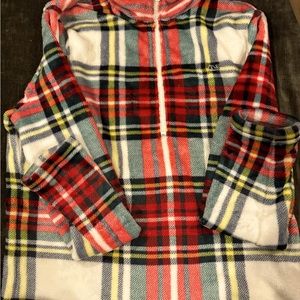 Vineyard Vines fleece pullover with quarter zip